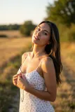 Undress pose