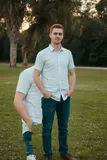 Couple - Kissing while walking