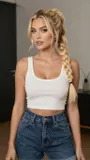 Cowgirl Glance Over Shoulder